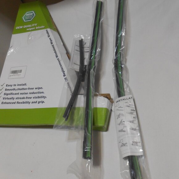 NEW OEM 3 PACK QUALITY WIPER BLADES ALL SEASON 4", 12", 19", EASY TO INSTALL 🚗 - Picture 5 of 9
